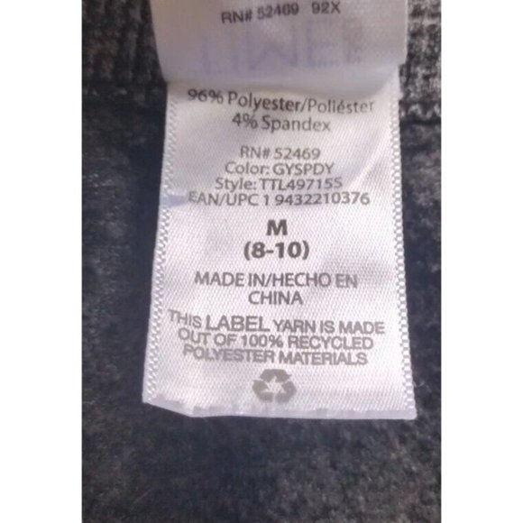 Time And Tru Leggings Womens Medium Heavyweight Knit Athletic Yoga Running - Picture 4 of 10